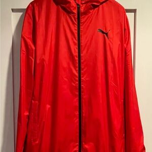 Puma Men's Vibrant Red Windbreaker